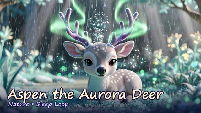 Aspen the Aurora Deer Nature sleep video