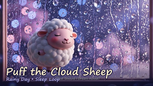 Puff the Cloud Sheep Rainy Day sleep video
