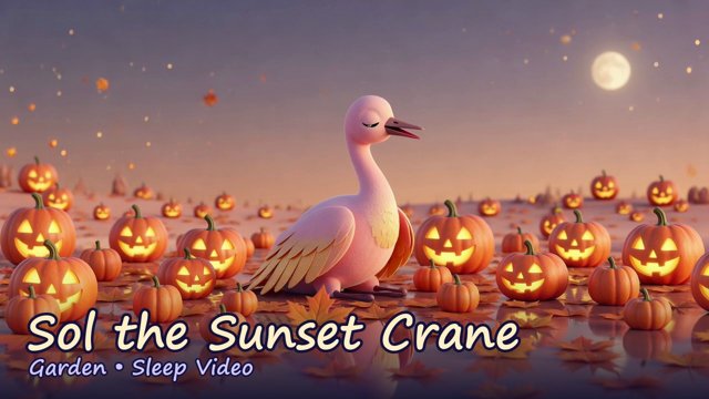 Sol the Sunset Crane Garden sleep video
