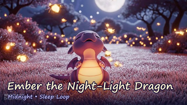 Ember the Night-Light Dragon midnight sleep video